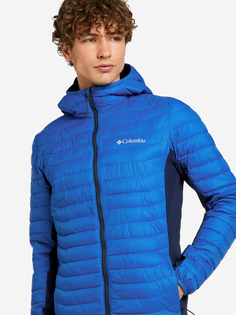 Куртка мужская Columbia Powder Pass Hooded Jacket, Синий, размер 46