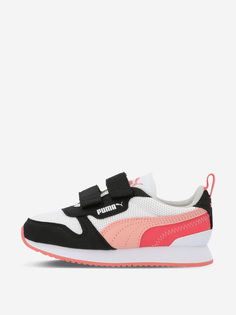 Кроссовки для девочек PUMA R78 V PS, Белый, размер 27.5