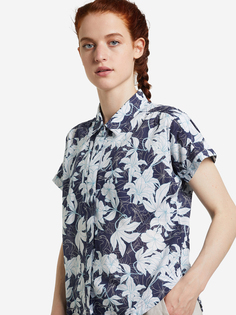 Рубашка с коротким рукавом женская Columbia Camp Henry IV Ss Shirt, Синий, размер 42