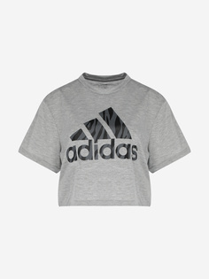 Футболка женская adidas Aeroready Designed To Move, Серый, размер 40-42