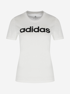 Футболка женская adidas Essentials Slim Logo, Белый, размер 42-44