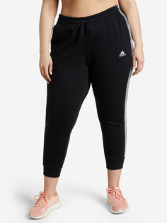 Брюки женские adidas Essentials, Plus Size, Черный, размер 62-64