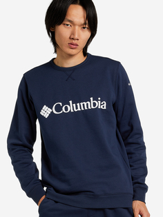 Свитшот мужской Columbia M Columbia Logo Fleece Crew, Синий, размер 46