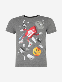 Футболка для мальчиков Nike Oversized Boxy, Серый, размер 122