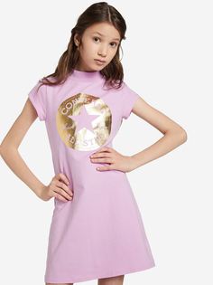 Платье для девочек Converse Shine, Розовый, размер 128