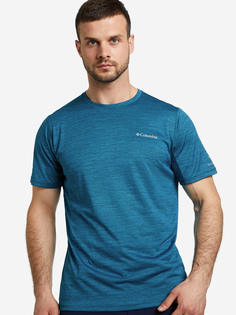 Футболка мужская Columbia Alpine Chill Zero Short Sleeve Crew, Синий, размер 48-50