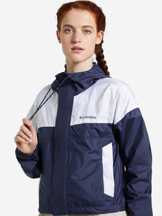 Ветровка женская Columbia Flash Challenger Cropped Windbreaker, Синий, размер 42