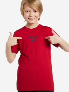 Футболка для мальчиков FILA, Красный, размер 164