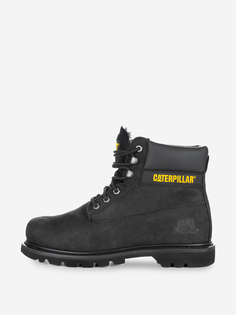 Ботинки утепленные мужские Caterpillar Colorado Fur, Черный, размер 40