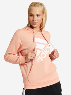 Худи женская adidas Brand Love Relaxed, Оранжевый, размер 52-54