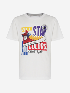 Футболка для мальчиков Converse All Star All Colors, Белый, размер 132