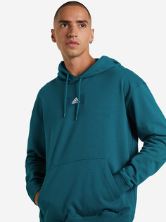 Худи мужская adidas Essentials Feelvivid Cotton French Terry Drop Shoulder Hoodie, Зеленый, размер 44-46