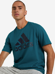 Футболка мужская adidas Essentials Big Logo, Зеленый, размер 48-50