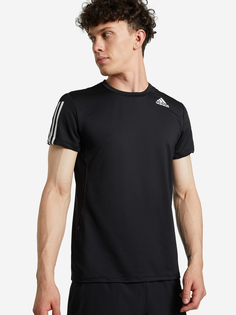 Футболка мужская adidas Primeblue Aeroready 3-Stripes, Черный, размер 44-46