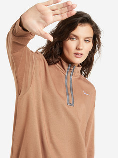 Свитшот женский Nike Sportswear Icon Clash, Коричневый, размер 50-52
