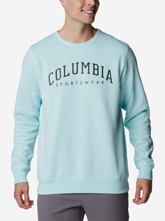 Свитшот мужской Columbia M Columbia Logo Fleece Crew, Голубой, размер 54