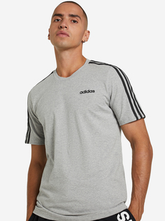 Футболка мужская adidas Essentials 3-Stripes, Серый, размер 44-46