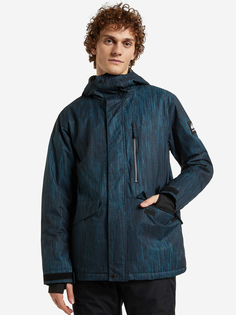 Куртка утепленная мужская Quiksilver Mission Printed, Синий, размер 46