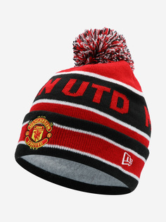 Шапка New Era Manchester United Bobble Knitmanchester, Красный, размер Без размера