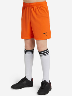 Шорты для мальчиков PUMA teamRISE, Оранжевый, размер 153-164