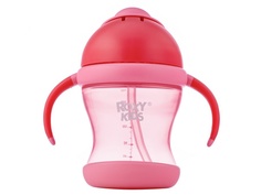 Поильник-непроливайка с трубочкой Roxy-Kids Pink RFD-008-P