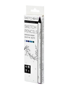 Набор цветных карандашей Bruno Visconti Sketch & Art 6 цветов 30-0118/08