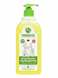 Жидкое мыло Synergetic Имбирь и бергамот антибактериальное 500ml 4607971450917