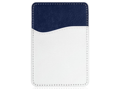 Чехол DF для карт на смартфон эко-кожа Blue CardHolder-03