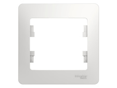 Рамка Schneider Electric SE Glossa 1 пост White SE GSL000101