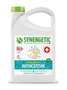 Антисептик для рук Synergetic с экстрактом алоэ вера 3.5L 4607971450894