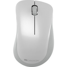 Мышь Canyon 2.4 GHz Wireless mouse ,with 3 buttons, DPI 1200, Battery:AAA*2pcs ,pearl white grey67*109*38mm 0.063kg (CNE-CMSW11PW)