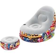 Надувное кресло Bestway Graffiti Comfort Cruiser 100х121х86см, 75076 BW
