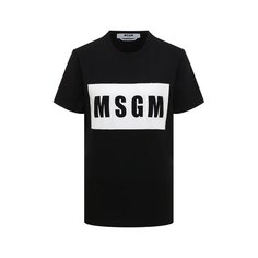 Хлопковая футболка MSGM