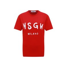 Хлопковая футболка MSGM