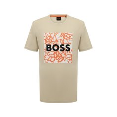 Хлопковая футболка BOSS