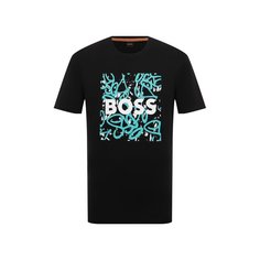 Хлопковая футболка BOSS