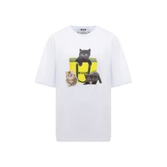 Хлопковая футболка MSGM