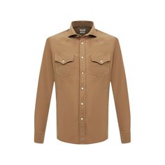 Хлопковая рубашка Brunello Cucinelli