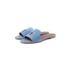 Замшевые шлепанцы Summer Charms Loro Piana