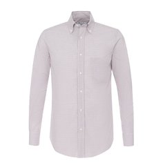 Хлопковая рубашка с воротником button down Loro Piana