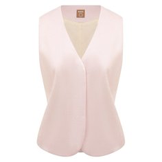 Жилет из вискозы и льна BOSS