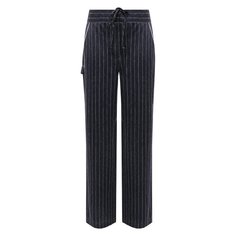 Брюки из хлопка и льна Giorgio Armani