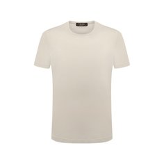 Футболка из шелка и хлопка Loro Piana