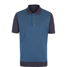 Поло из смеси шелка и льна Kiton