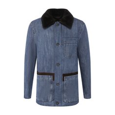 Хлопковая куртка с меховой отделкой Brioni