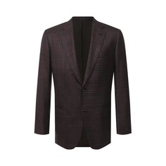 Пиджак из шелка и кашемира Brioni