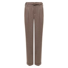 Брюки из шерсти и шелка Ralph Lauren