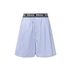 Хлопковые шорты Miu Miu