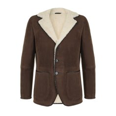 Однобортная дубленка с отложным воротником Loro Piana