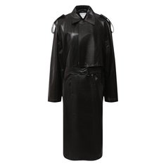 Кожаное пальто Bottega Veneta